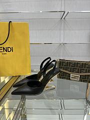 Fendi First Slingback Shoes Black/White - 5