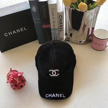 Chanel Hat Black/Brown/White