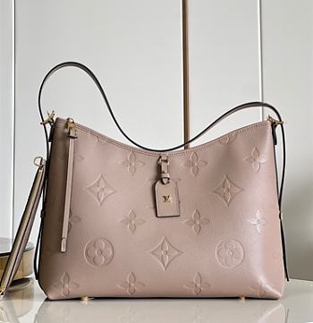 Louis Vuitton LV Carryall Medium Handbag Apricot Size 39 x 30 x 15 cm