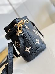 Louis Vuitton LV Nano Noé Bucket Handbag Black Size 13 x 16 x 10 cm - 6