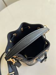 Louis Vuitton LV Nano Noé Bucket Handbag Black Size 13 x 16 x 10 cm - 5