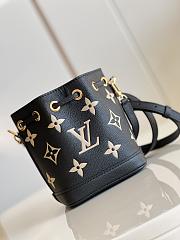 Louis Vuitton LV Nano Noé Bucket Handbag Black Size 13 x 16 x 10 cm - 4