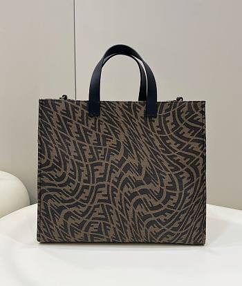 Fendi Glazed Canvas Bag Size 39 x 19 x 35 cm