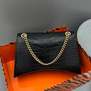 Balenciaga Crocodile Black Chain Bag Size 40 x 25 x 15 cm - 2