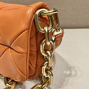 Prada System Nappa Patchwork Shoulder Bag Orange Size 21 x 15 x 6.5 cm - 6