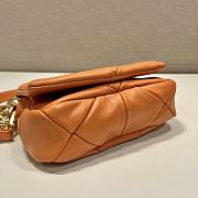 Prada System Nappa Patchwork Shoulder Bag Orange Size 21 x 15 x 6.5 cm - 5