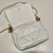 Prada System Nappa Patchwork Shoulder Bag White Size 21 x 15 x 6.5 cm - 6