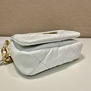 Prada System Nappa Patchwork Shoulder Bag White Size 21 x 15 x 6.5 cm - 5