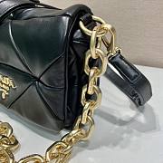 Prada System Nappa Patchwork Shoulder Bag Black Size 21 x 15 x 6.5 cm - 2