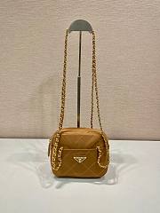 Prada Paffuto Padded Shoulder Bag Beige Size 19 x 14 x 6 cm - 1