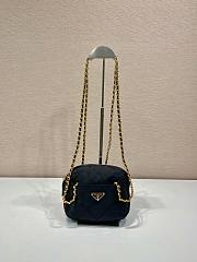 Prada Paffuto Padded Shoulder Bag Black Size 19 x 14 x 6 cm - 1