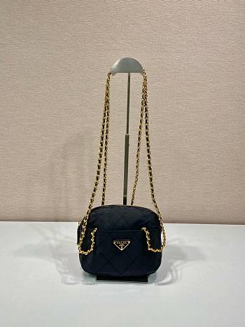 Prada Paffuto Padded Shoulder Bag Black Size 19 x 14 x 6 cm