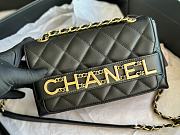 Chanel Vintage Classic Medium Black Bag Size 15 x 21 x 8 cm - 4