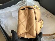 Chanel Vintage Classic Medium Beige Bag Size 15 x 21 x 8 cm - 4