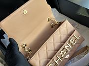 Chanel Vintage Classic Medium Beige Bag Size 15 x 21 x 8 cm - 2