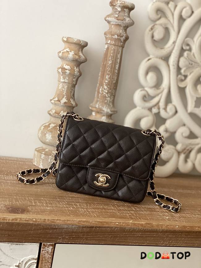 Chanel CF Chain Flap Bag Classic Black Size 17 cm - 1