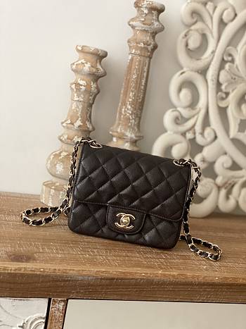 Chanel CF Chain Flap Bag Classic Black Size 17 cm