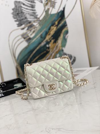 Chanel CF Chain Flap Bag Classic Pearl 02 Size 17 cm