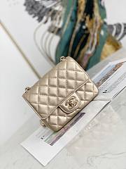 Chanel CF Chain Flap Bag Classic Pearl Golden 01 Size 17 cm - 1