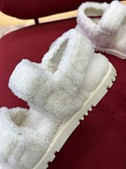 Dior Wool Sandals Black/White - 5