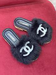 Chanel wool slippers Black/White - 2