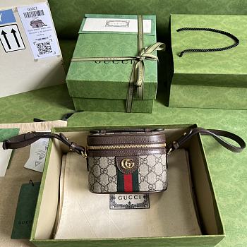 Gucci Women's Natural Ophidia GG Top Handle Mini Bag Size 15.5 cm