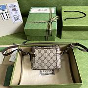 Gucci Women's Natural Ophidia GG Top Handle Mini Bag Size 15.5 cm - 4