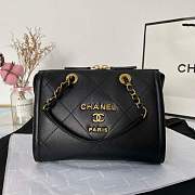 Chanel AS2749 Small Bowling Bag Black Size 15 × 22.5 × 13 cm - 1