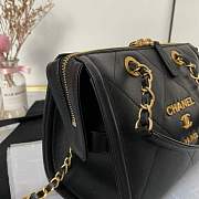 Chanel AS2749 Small Bowling Bag Black Size 15 × 22.5 × 13 cm - 4