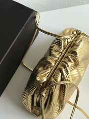 Bottega Veneta Mini Pouch Lambskin Gold Size 13 x 22 x 5 cm - 3