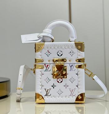 Louis Vuitton LV Camera Box White Size 16 x 13 x 7.5 cm