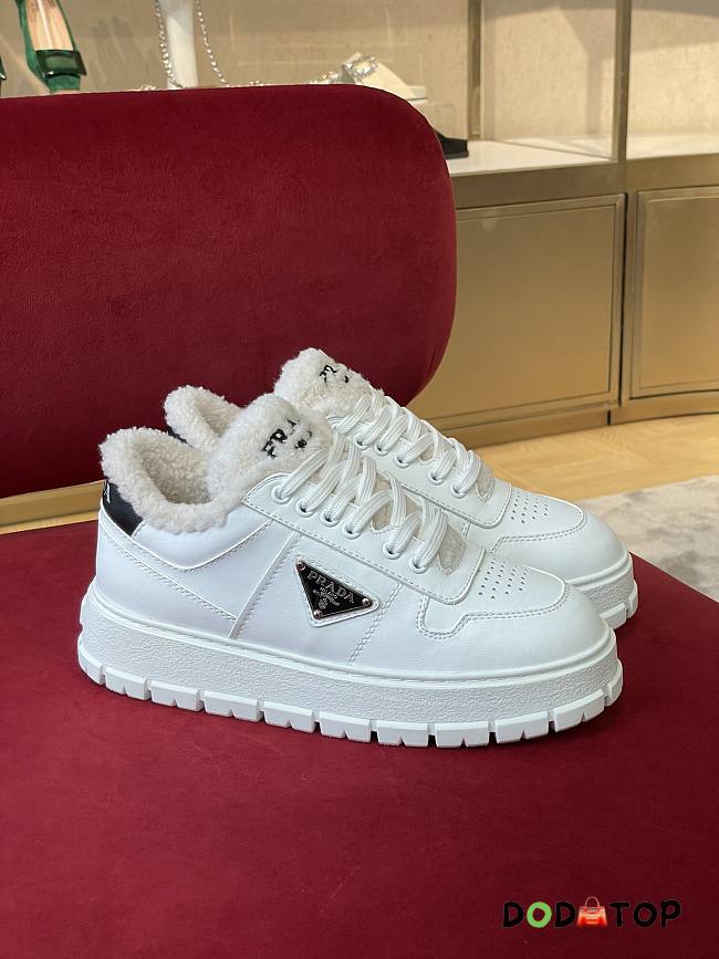 Prada Wool White Sneakers  - 1