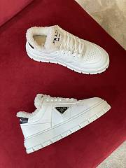 Prada Wool White Sneakers  - 5
