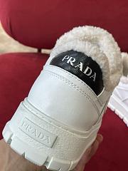 Prada Wool White Sneakers  - 4