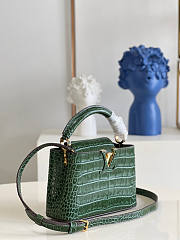 Louis Vuitton Capucines Mini Green Size 21 x 14 x 8 cm - 2