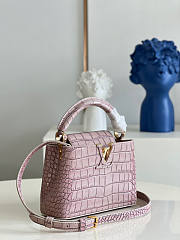 Louis Vuitton Capucines Mini Pink Size 21 x 14 x 8 cm - 4