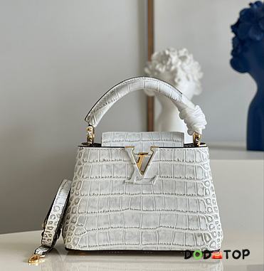 Louis Vuitton Capucines Mini White Size 21 x 14 x 8 cm - 1