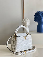 Louis Vuitton Capucines Mini White Size 21 x 14 x 8 cm - 4