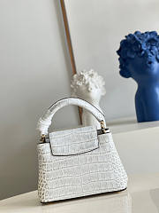 Louis Vuitton Capucines Mini White Size 21 x 14 x 8 cm - 5