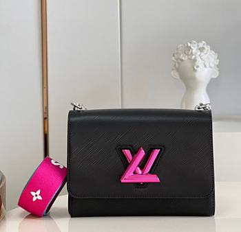 Louis Vuitton Twist MM Black Size 23 x 17 x 9.5 cm