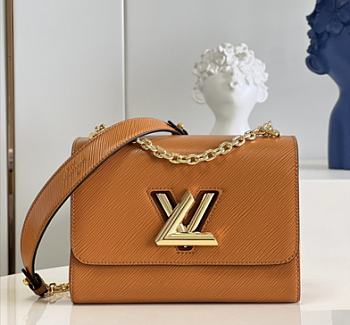 Louis Vuitton Twist MM Brown Size 23 x 17 x 9.5 cm