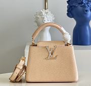 Louis Vuitton Capucines Mini Beige Size 21 x 14 x 8 cm - 1