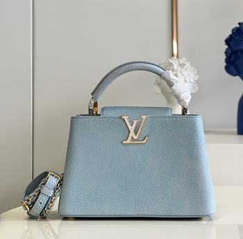 Louis Vuitton Capucines BB Blue Size 27 x 18 x 9 cm