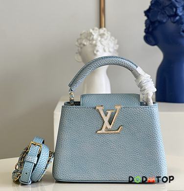 Louis Vuitton Capucines Mini Blue Size 21 x 14 x 8 cm - 1