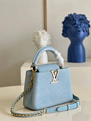 Louis Vuitton Capucines Mini Blue Size 21 x 14 x 8 cm - 6