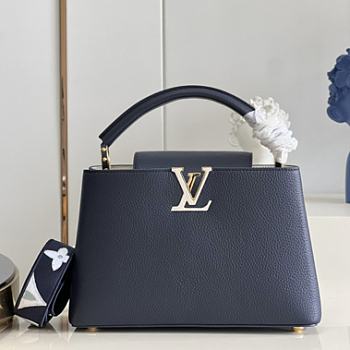 Louis Vuitton Capucines MM Dark Blue Size 31.5 x 20 x 11 cm