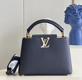 Louis Vuitton Capucines BB Dark Blue Size 27 x 18 x 9 cm