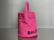 Balenciaga Canvas Bucket Bag Pink Size 21 x 18 x 15 cm - 3