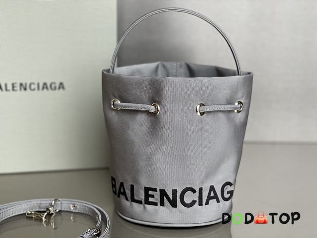 Balenciaga Canvas Bucket Bag Gray Size 21 x 18 x 15 cm - 1