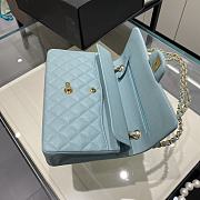 Chanel Flap Light Blue Caviar Size 25 cm - 3